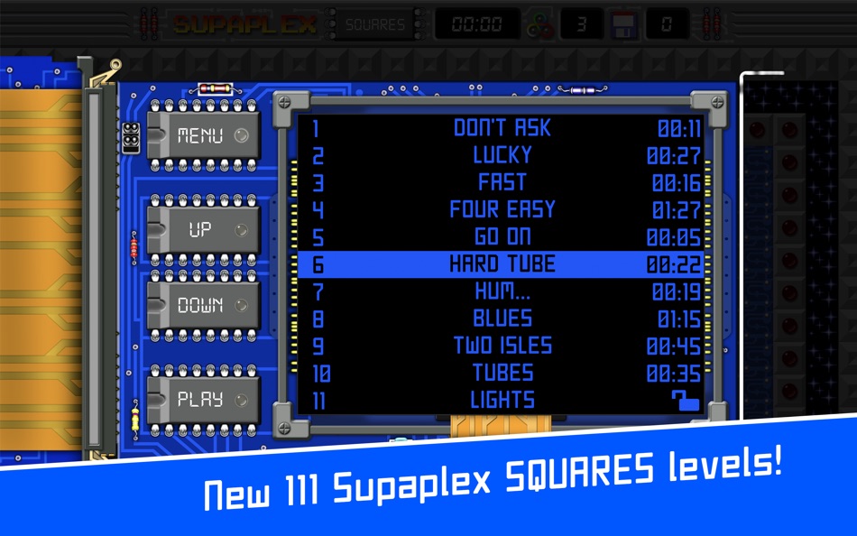 #2. Supaplex SQUARES (macOS) 由: Danila Gorozhanin