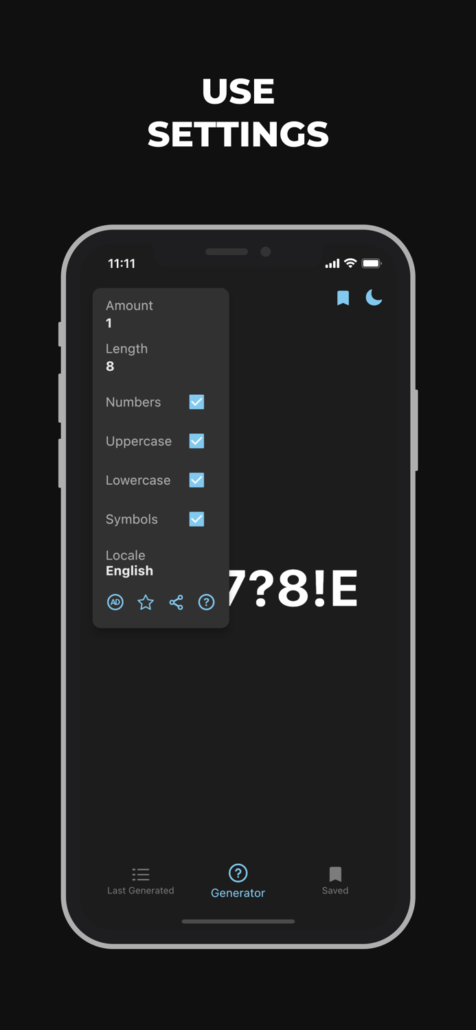 Random Password Generator RPG