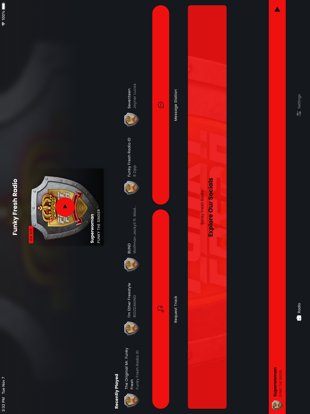 Funky Fresh Radio iPad screenshot 1 - Music app