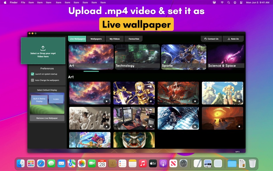 Live 4K Cool Wallpapers App - 3.4 - (macOS)