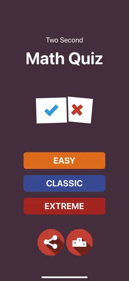 Game screenshot Two Second Math Quiz mod apk