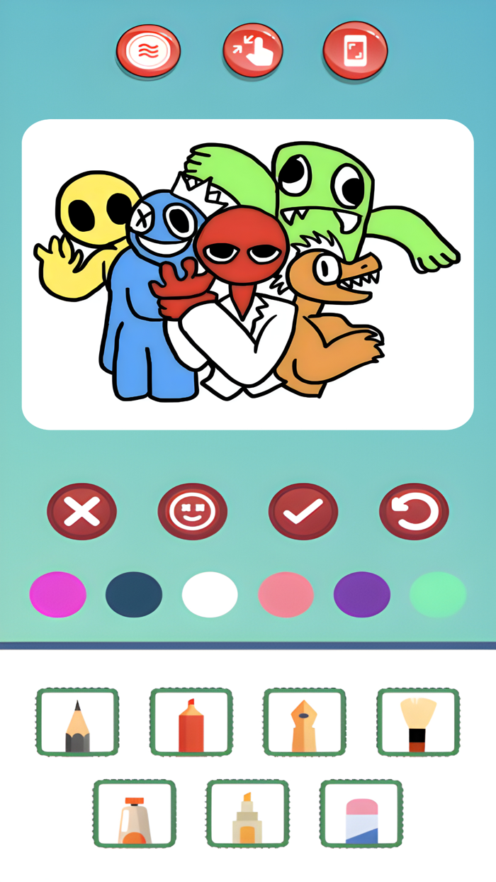 Magic Rainbow coloring House