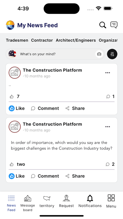 The Construction Platform Screenshot