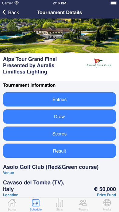 Alps Tour Golf Screenshot