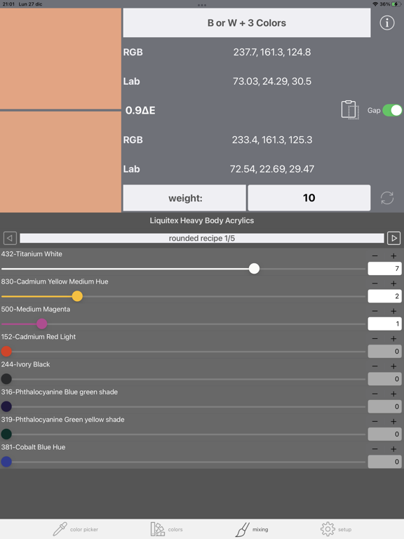 Screenshot #5 pour Real Paint mixing tools