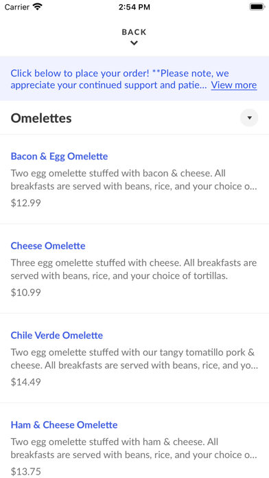 Cuca's Mexican Food Screenshot