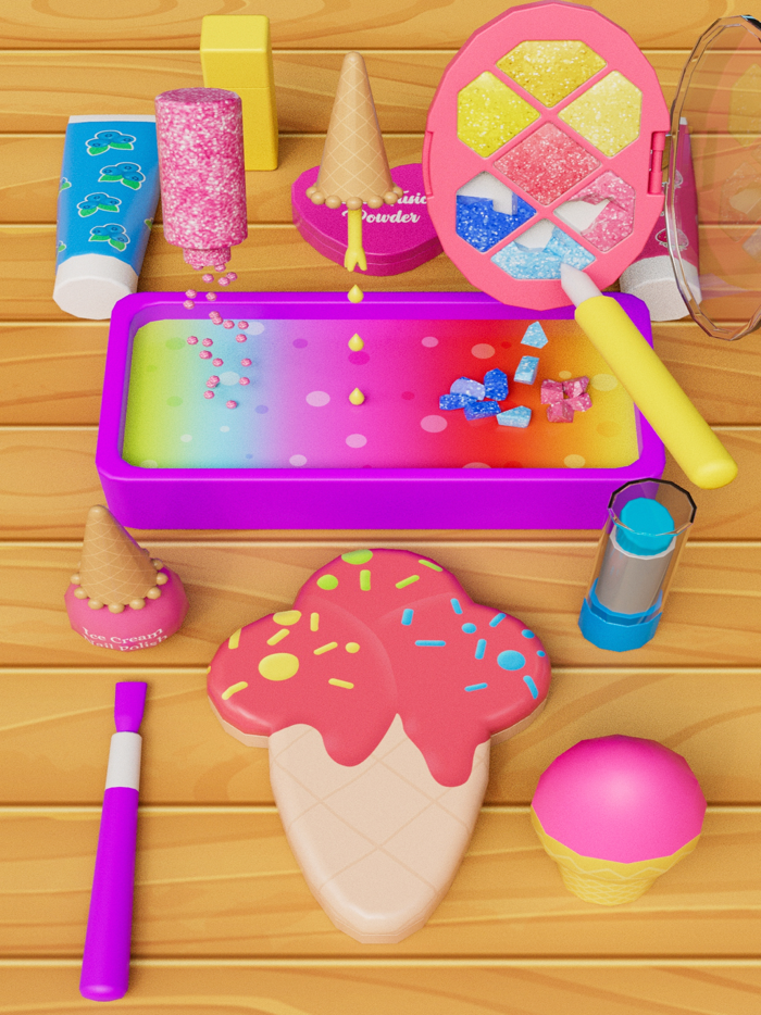 ASMR Makeup Slime Games Fun 3D