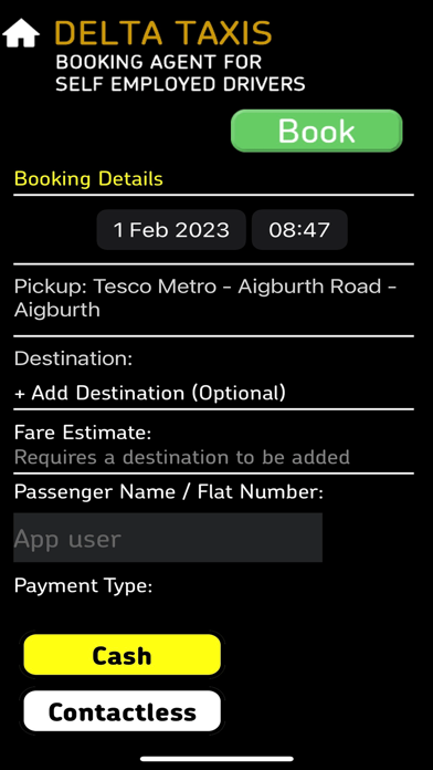 Delta Taxis Merseyside Screenshot