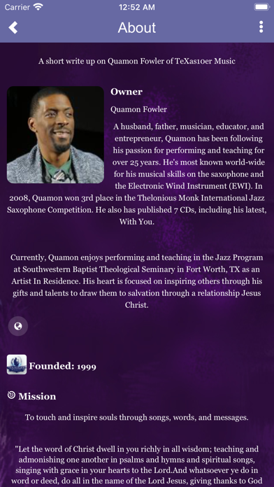 Quamon Fowler App Screenshot