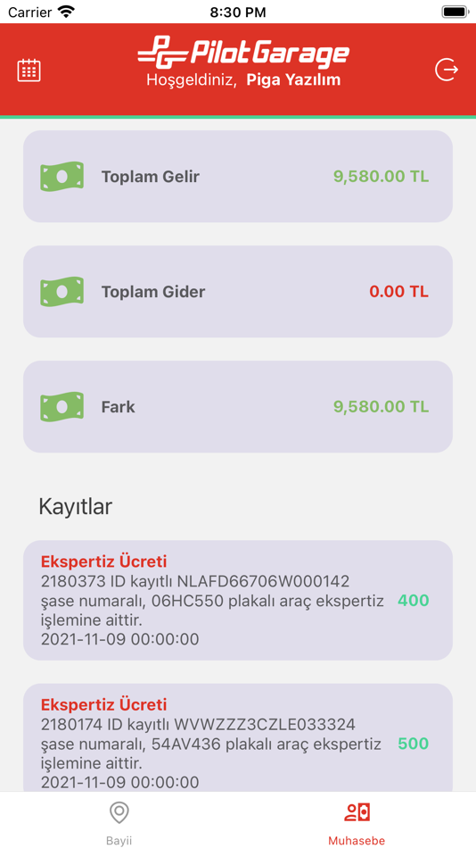 #2. Pilotgarage Bayi Uygulaması (iOS) 由: PIGA YAZILIM LIMITED SIRKETI