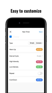 simple hiit - interval timer iphone screenshot 3