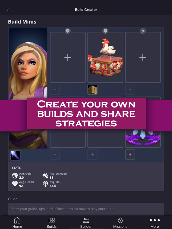 Builds for Warcraft Rumble iPad screenshot 4 - Games app