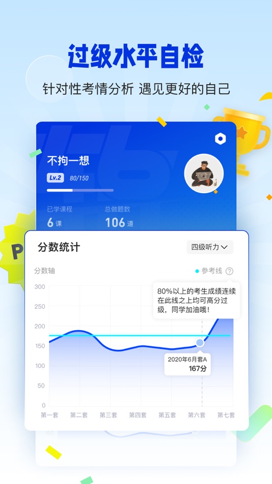 #5. 百词斩四六级-四六级英语学习平台 (iOS) 来自: 成都超爱学习科技有限公司