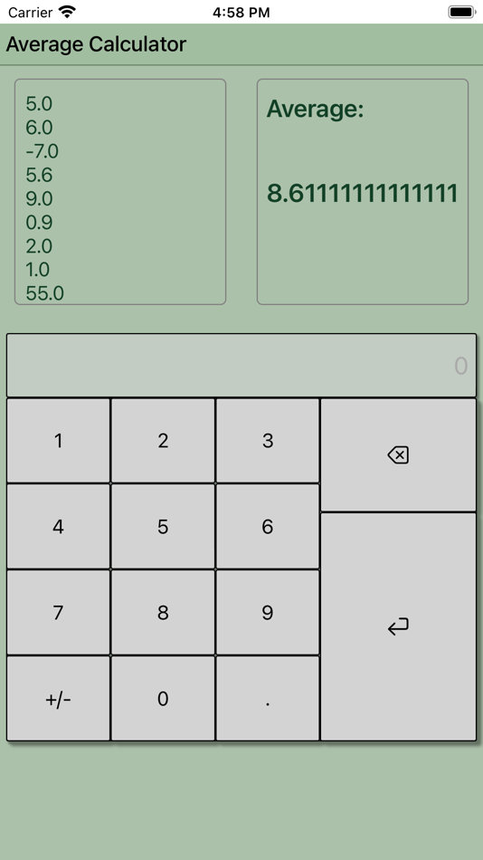 #8. Average Calculator Professiona (iOS) By: Krzysztof Gwiazda