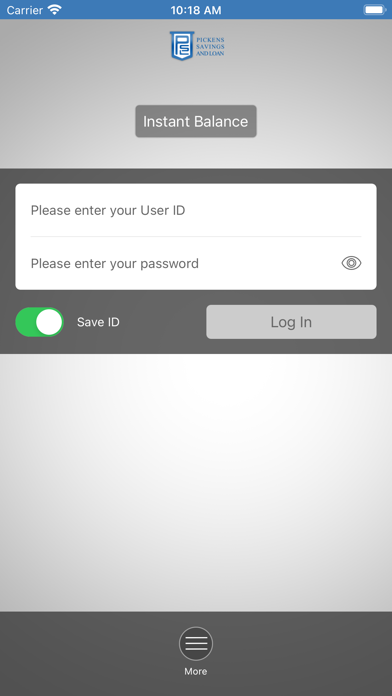 Pickens Savings & Loan Mobile Screenshot