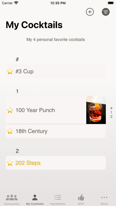 Craft, The Cocktail App Screenshot