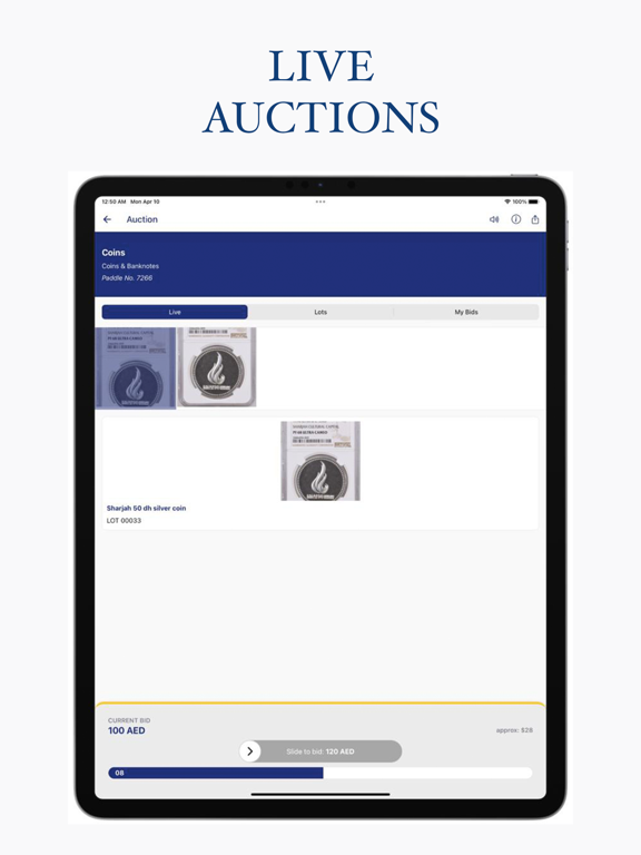 RAuctions - Rabdan Auctions iPad screenshot 3 - Shopping app
