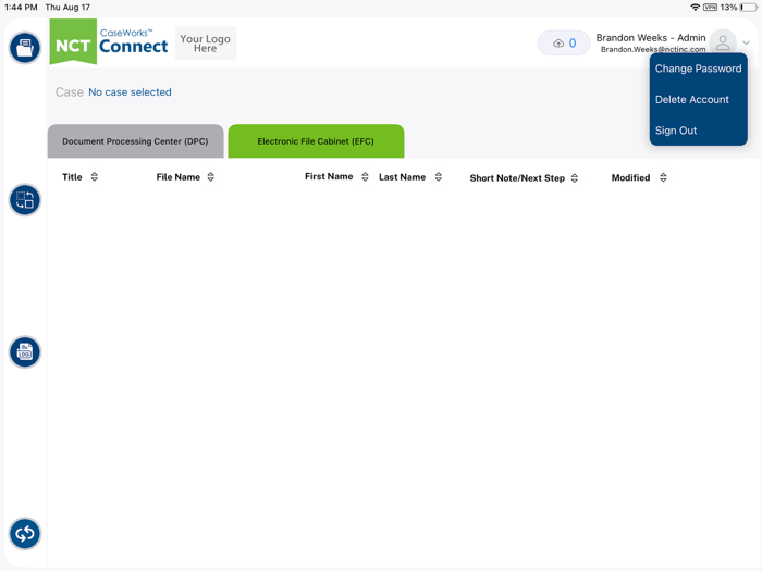 NCT CaseWorks Connect