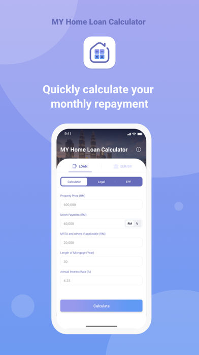 Malaysia Home Loan Calculator Screenshot