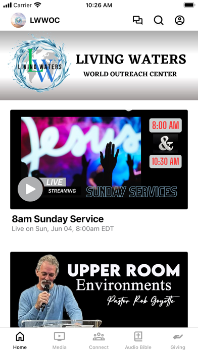 Living Waters World Outreach Screenshot