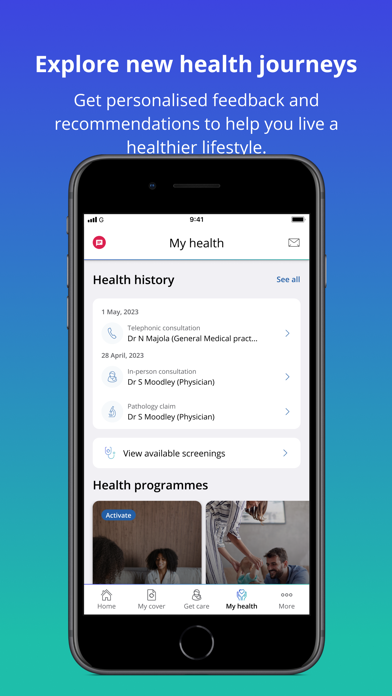 Discovery Health App Screenshot