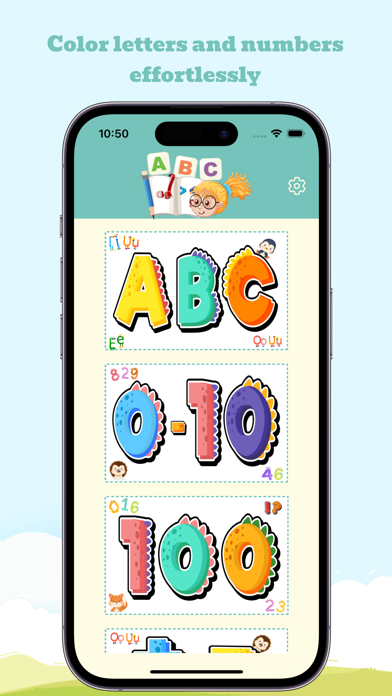 Coloring Pages: Alphanumeric Screenshot