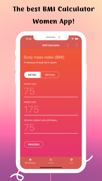 BMI Calculator Women Screenshot