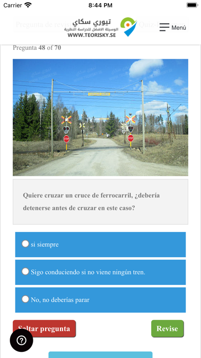Teori B körkort - Spanska Screenshot