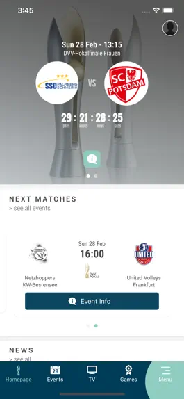 Game screenshot DVV Pokal mod apk