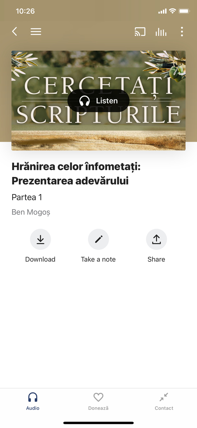 Viziune pentru viață