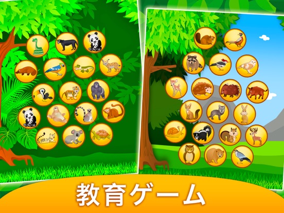 森 - ぬりえ動物 - 子供のためのゲームのおすすめ画像6