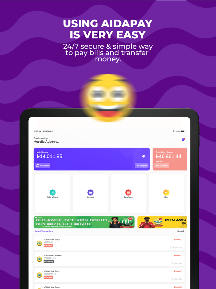 AidaPay Cheap Data and Airtime