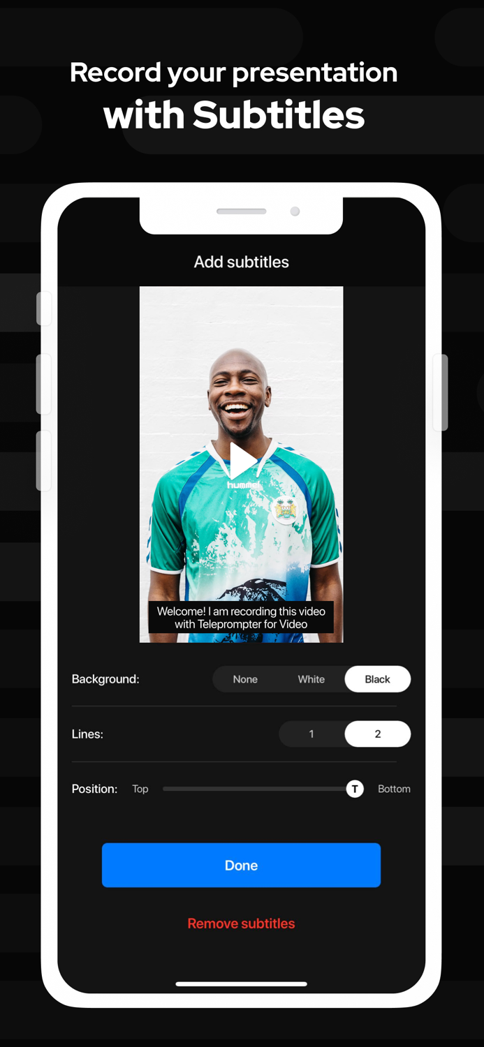 Teleprompter for video script