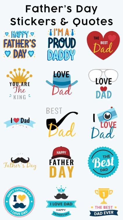 Father's Day Stickers & Quotes