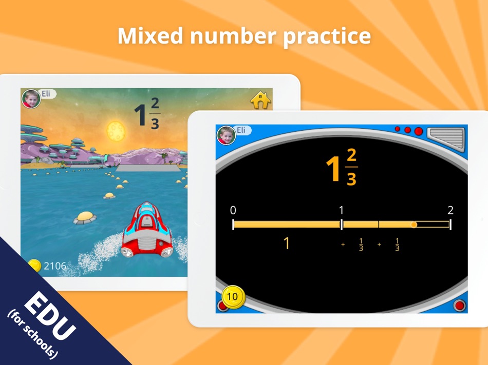 #5. Teachley Fractions Boost2 EDU (iOS) 来自: Teachley