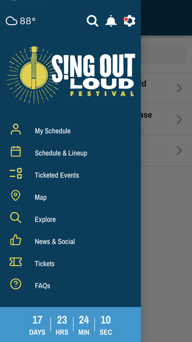 Sing Out Loud Festival App Screenshot