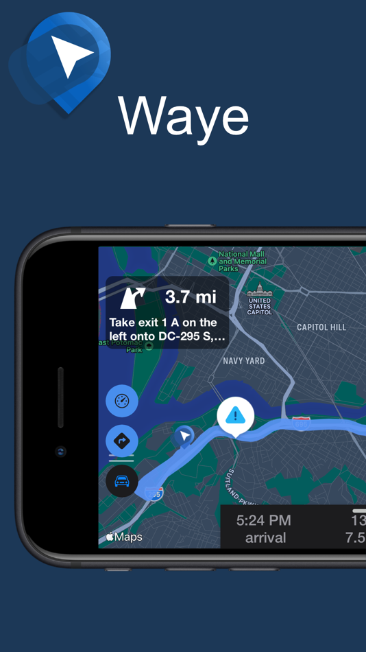 #1. Waye Navigation & Live Traffic (iOS) Podle: Appie s.r.o