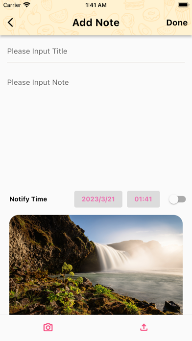 Food Note - Record Your Food Screenshot