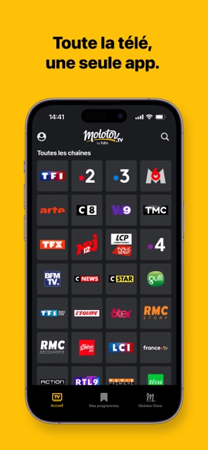 Molotov - TV en direct, replay on the App Store