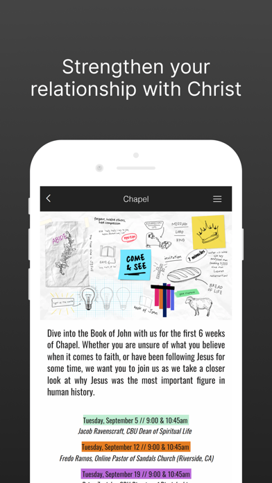Spiritual Life at CBU Screenshot