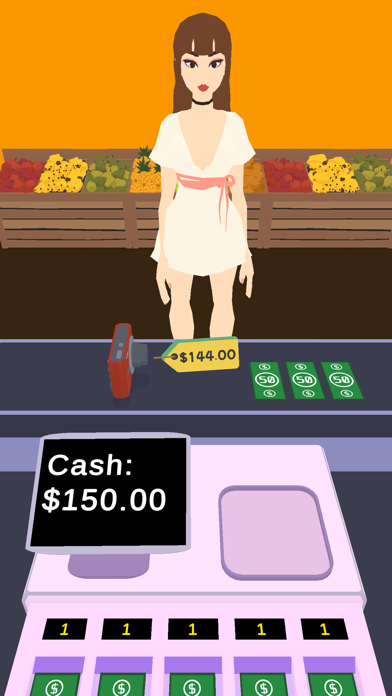 Cashier games: Cash register Screenshot