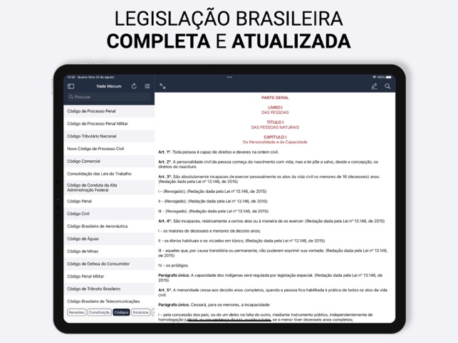 Review: Vade Mecum -- the law of Brazil on your iPhone - iPhone J.D.