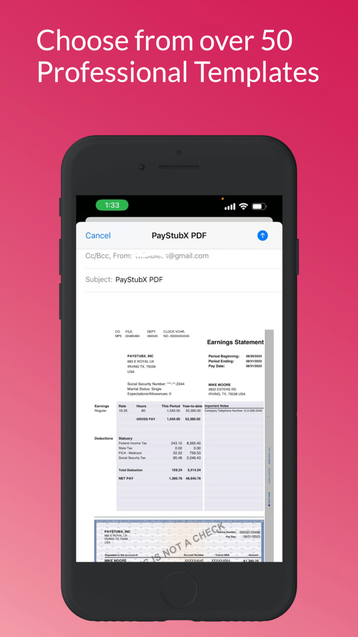 Paystub - Easy Paycheck Maker