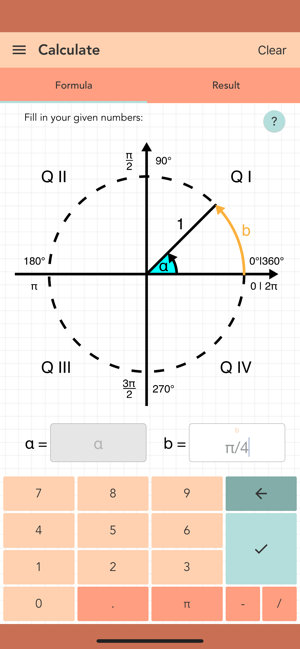 ‎Unit Circle Calculator PRO Screenshot