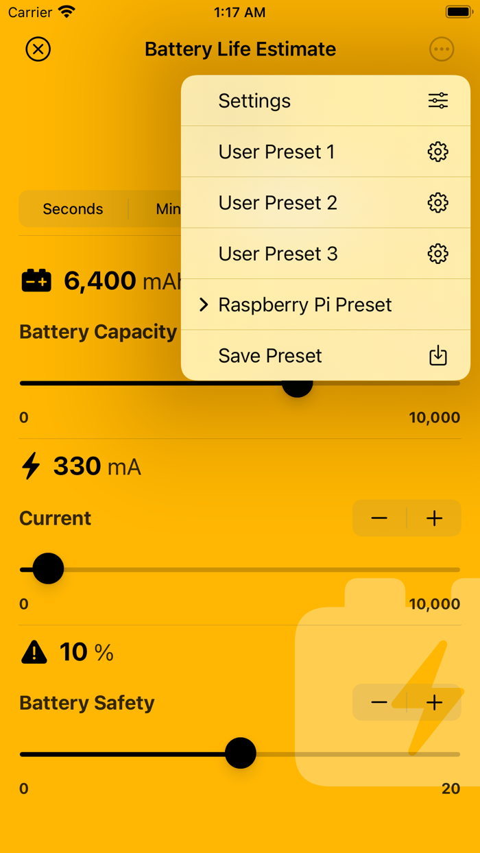 Battery Life Estimate