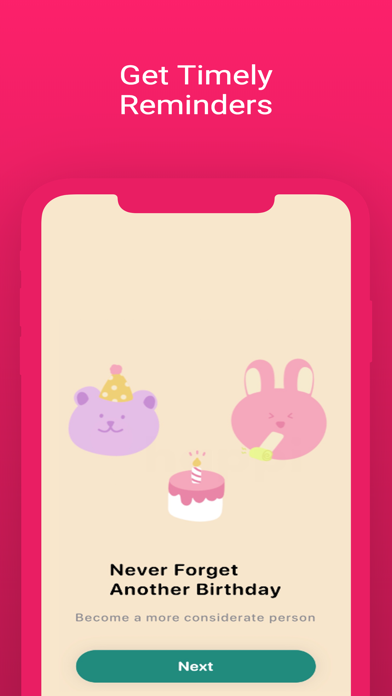 Happi - Birthday Reminder Screenshot