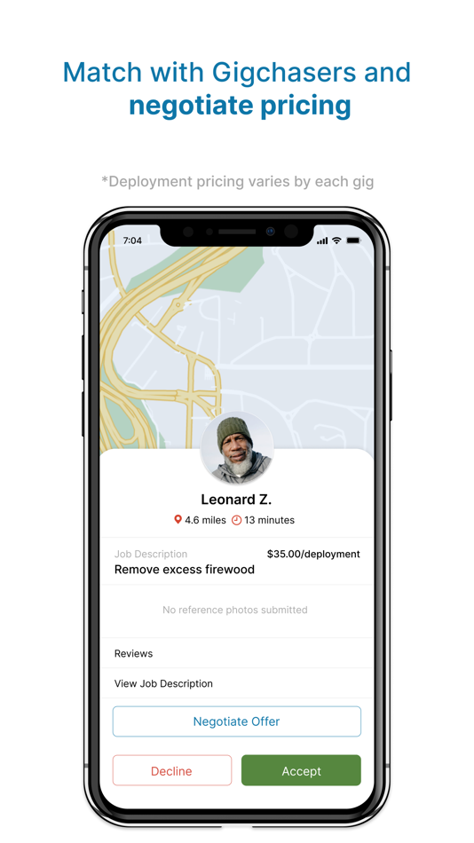 #2. Gigchasers (iOS) 由: YANUNE LLC