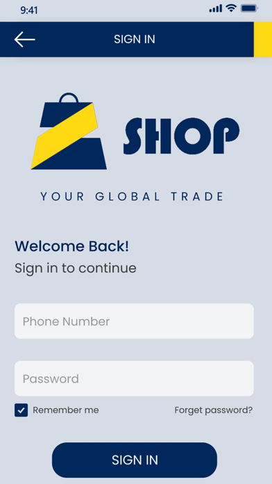 Z shop Screenshot