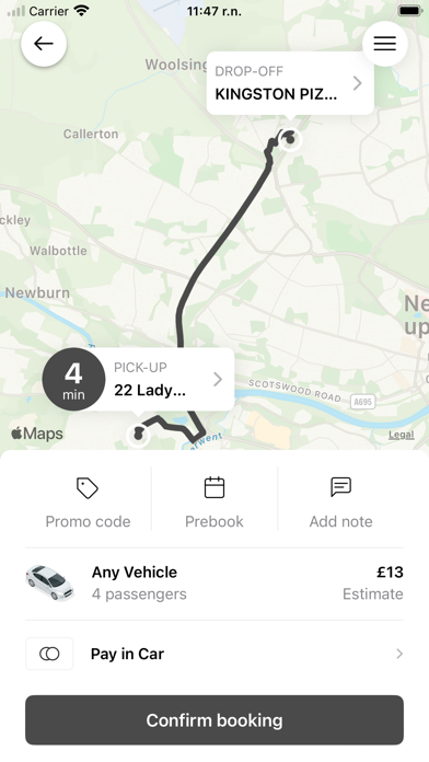 Local Taxis. Screenshot