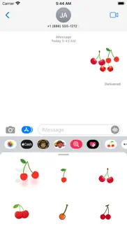 How to cancel & delete sticker cherries 1